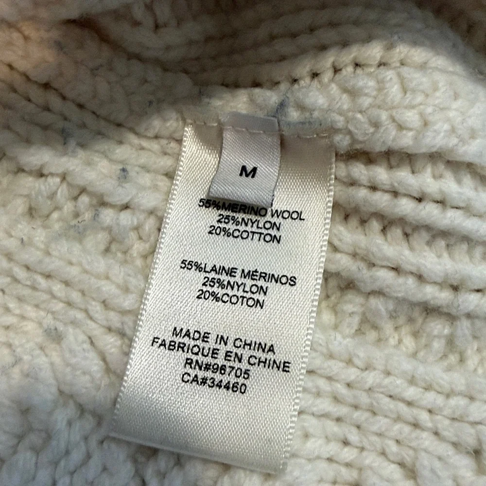 Rebecca Taylor Bauble Turtleneck Merino Sweater Size Medium - Picture 4 of 5